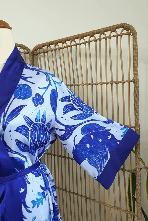 Blue Bird Short Robe
