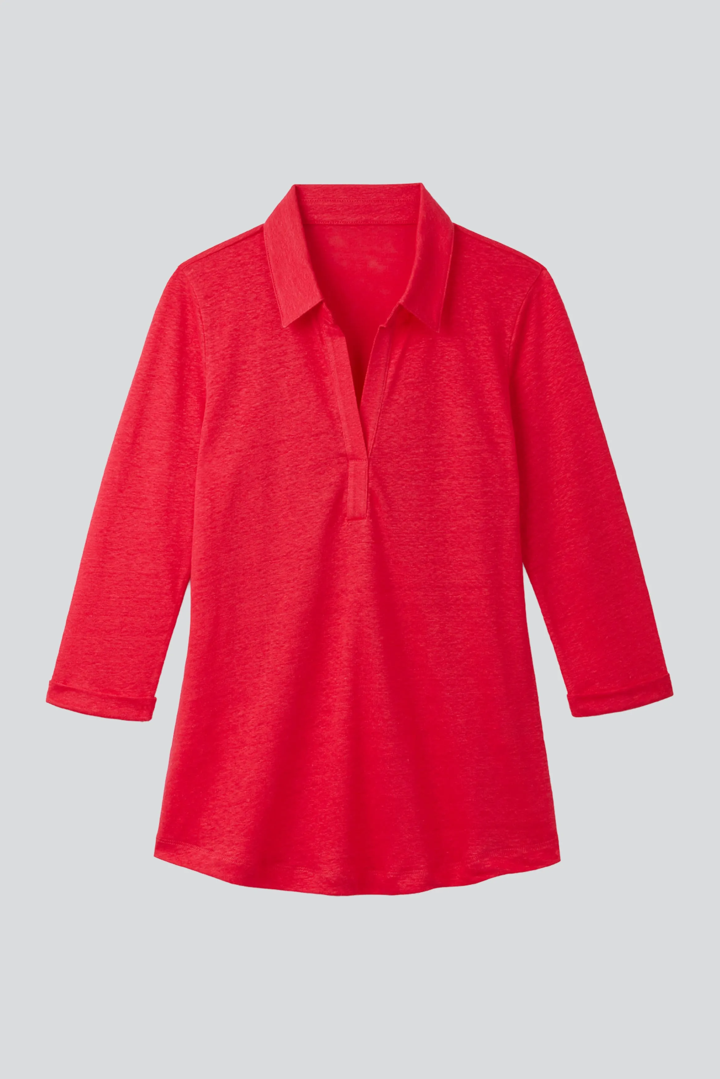 Collared Linen T-shirt