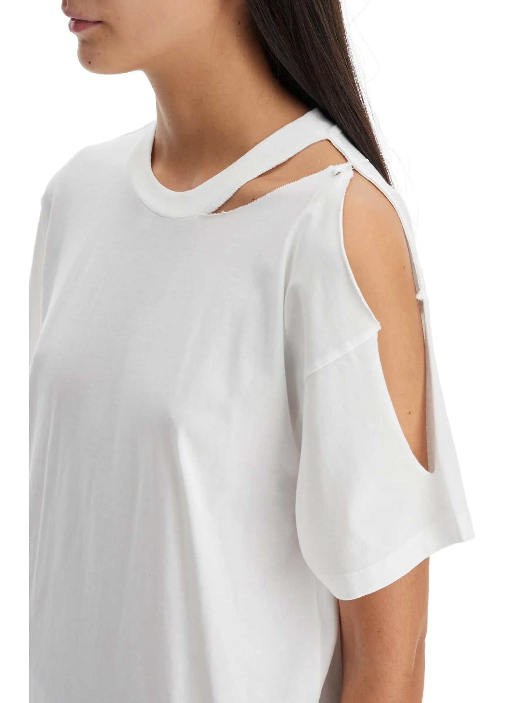 Distressed Safety Pin Graphic Tee