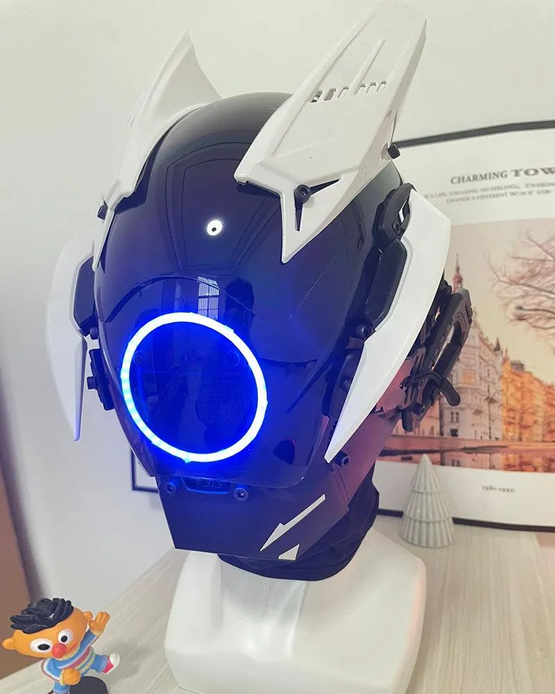Futuristic LED Cyberpunk Mask| Cyberpunk Helmet