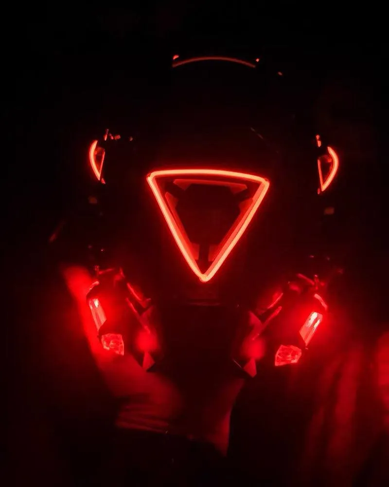 Futuristic LED Cyberpunk Sci Fi Helmet Mask
