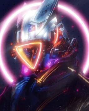 Futuristic LED Cyberpunk Sci Fi Helmet Mask