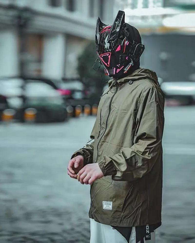 Futuristic LED Cyberpunk Sci Fi Helmet Mask