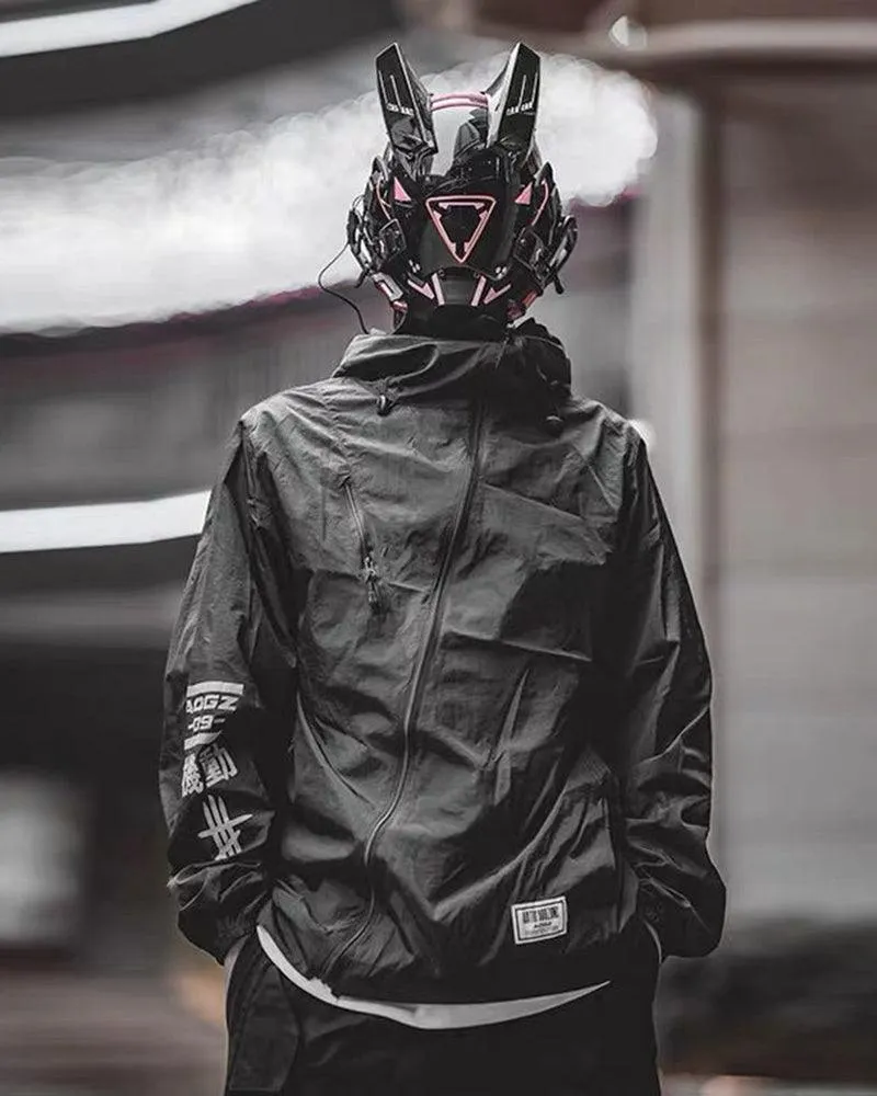 Futuristic LED Cyberpunk Sci Fi Helmet Mask