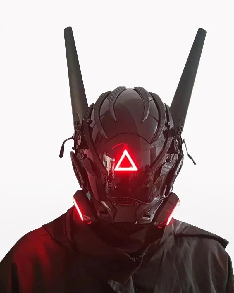Futuristic Wing Cyberpunk Sci Fi Helmet Mask