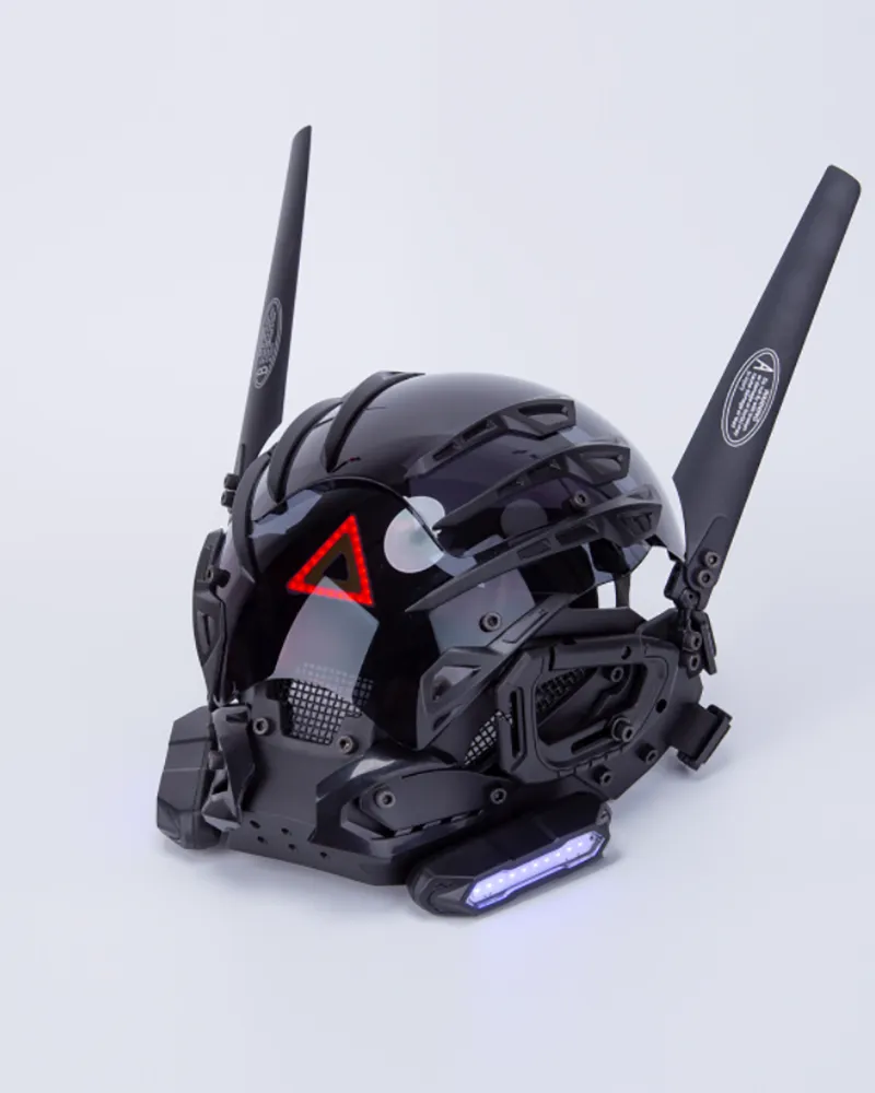 Futuristic Wing Cyberpunk Sci Fi Helmet Mask