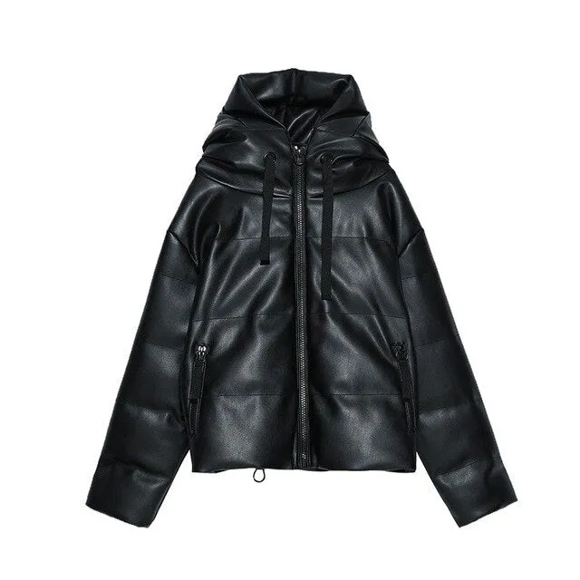 Jakne Leather Parka