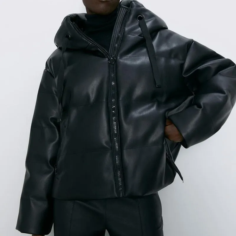Jakne Leather Parka