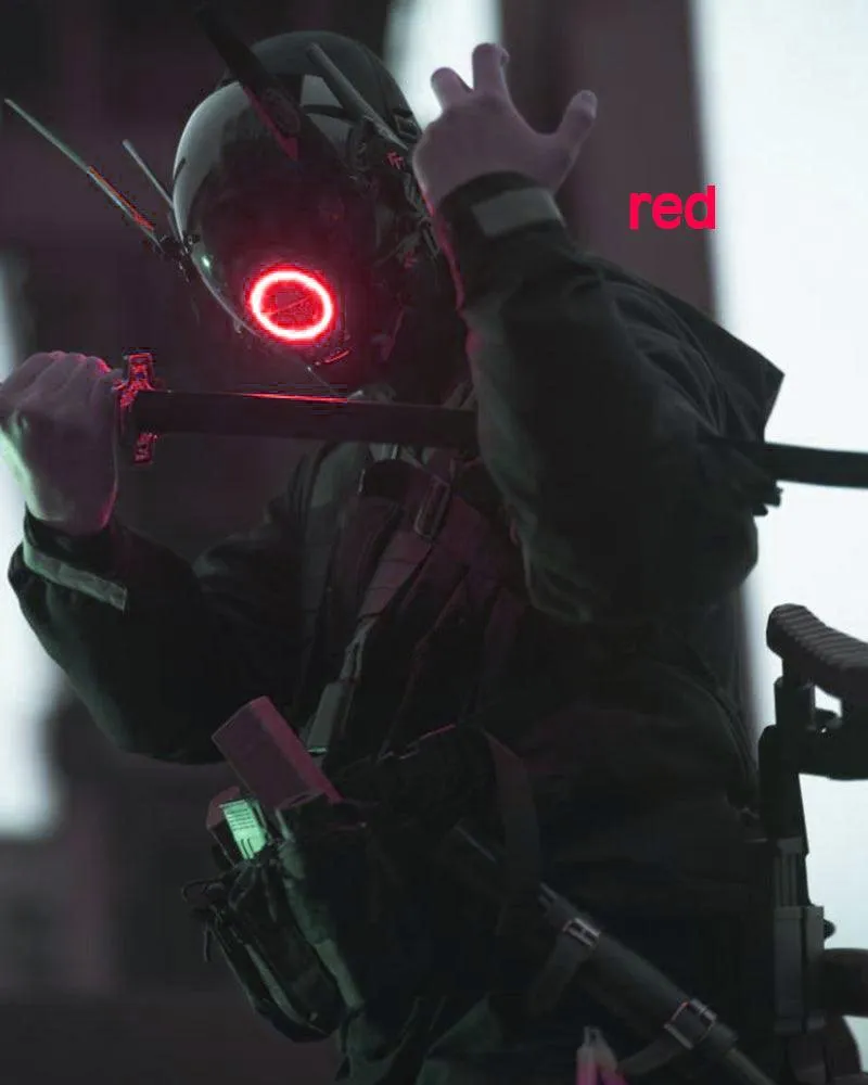 Metaverse Shock Futuristic LED Cyberpunk Helmet Mask