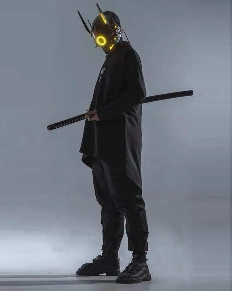 Metaverse Shock Futuristic LED Cyberpunk Helmet Mask