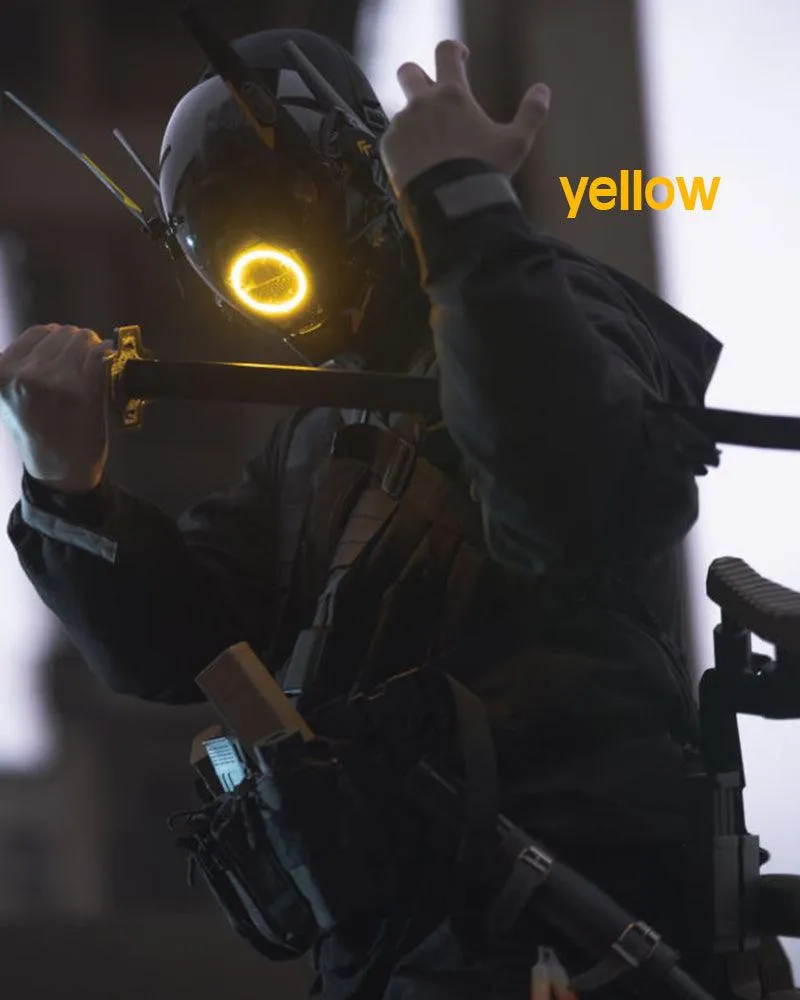 Metaverse Shock Futuristic LED Cyberpunk Helmet Mask