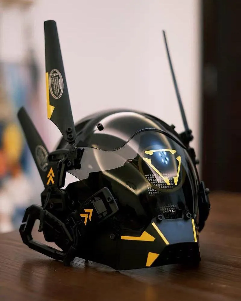 Metaverse Shock Futuristic LED Cyberpunk Helmet Mask