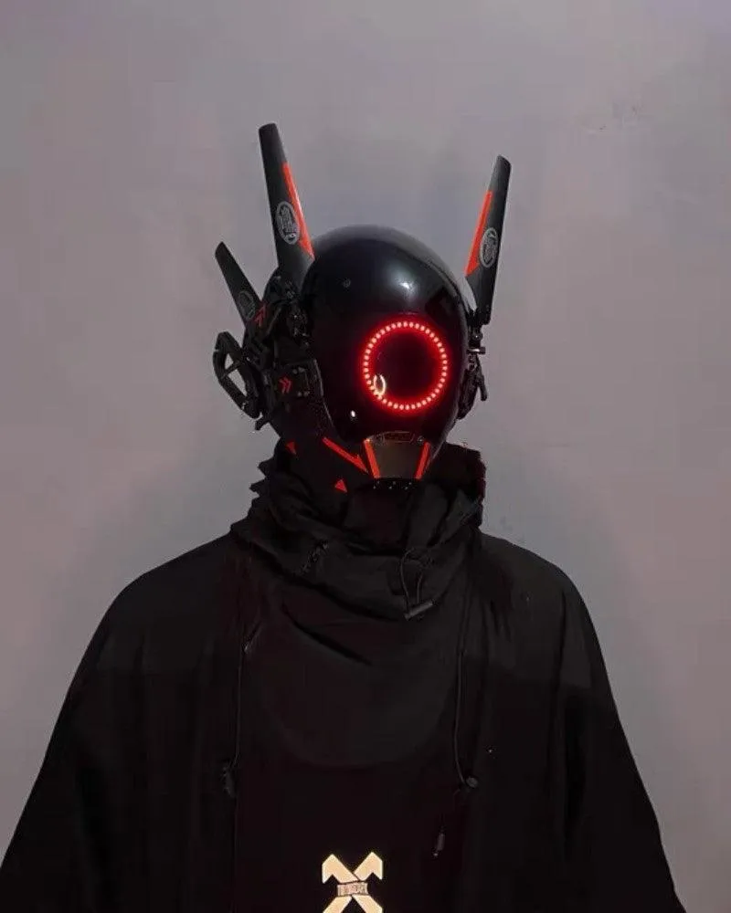 Metaverse Shock Futuristic LED Cyberpunk Helmet Mask