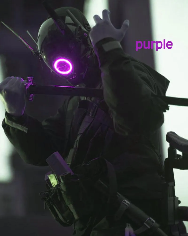 Metaverse Shock Futuristic LED Cyberpunk Helmet Mask