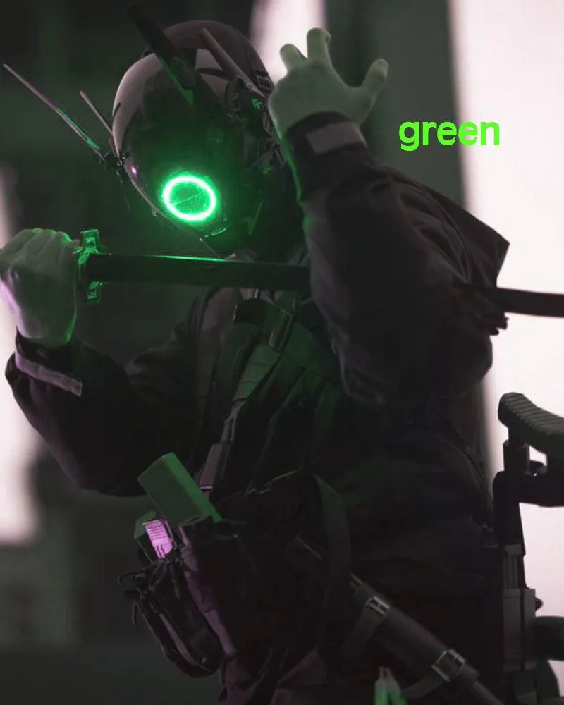 Metaverse Shock Futuristic LED Cyberpunk Helmet Mask