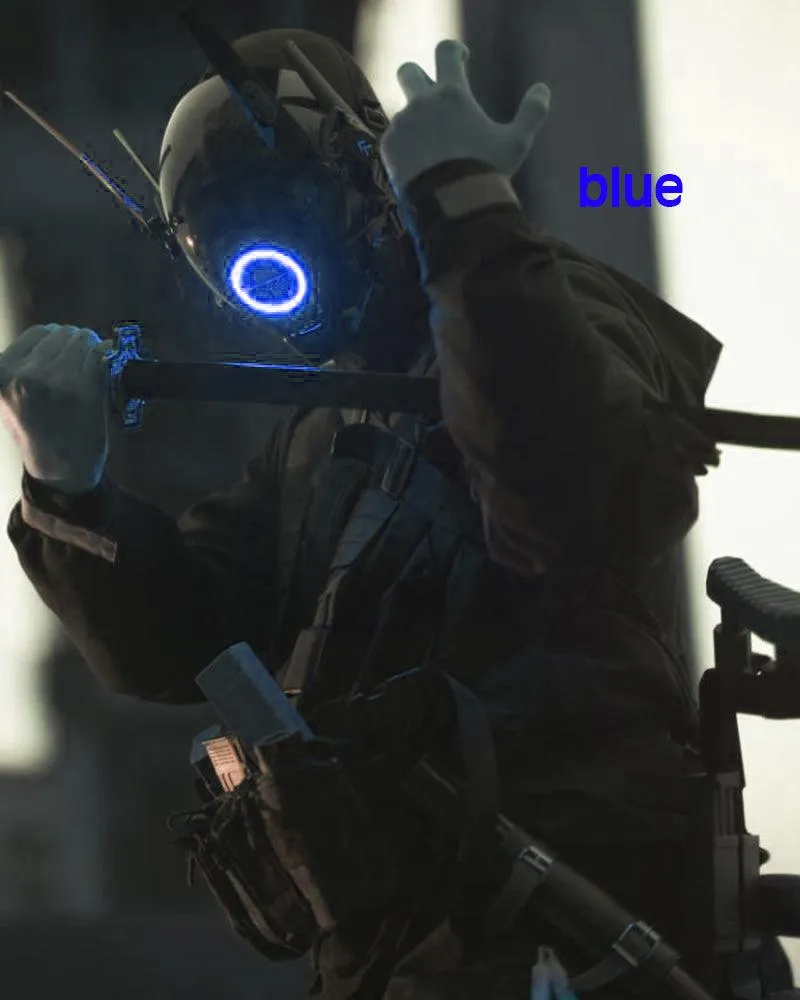 Metaverse Shock Futuristic LED Cyberpunk Helmet Mask