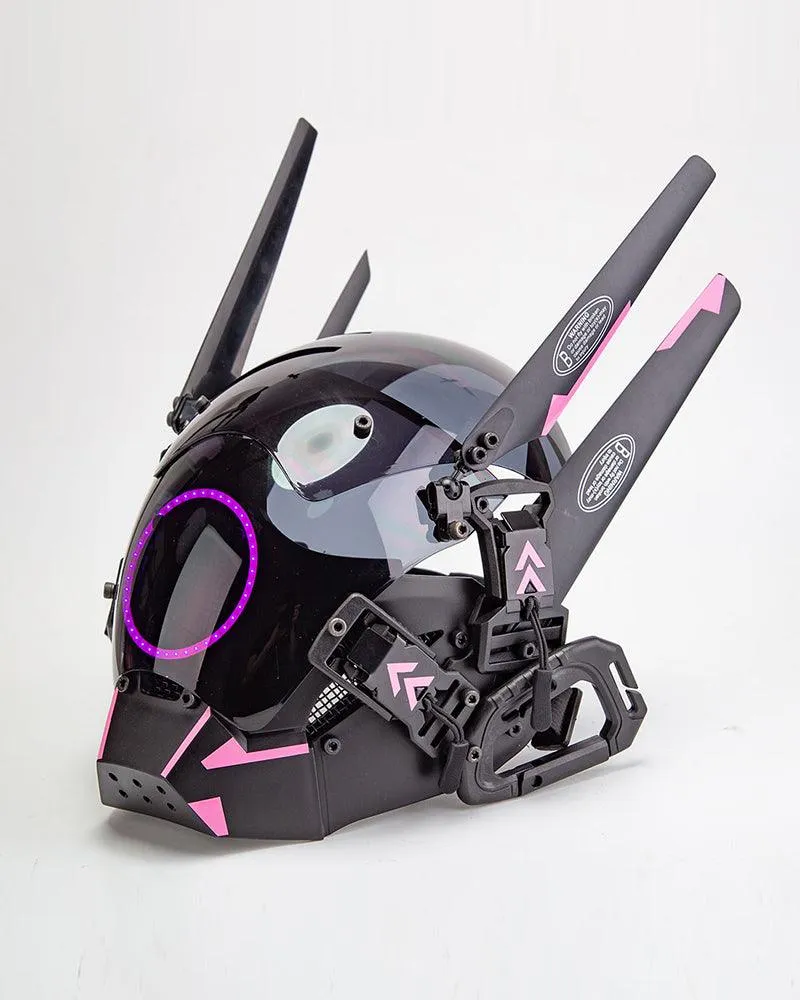 Metaverse Shock Futuristic LED Cyberpunk Helmet Mask