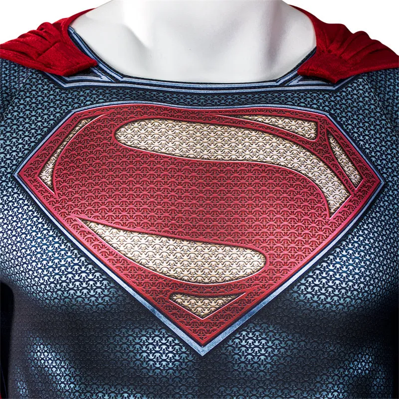Superman Cosplay Costume Man Of Steel Superman Cosplay Superhero Jumpsuit